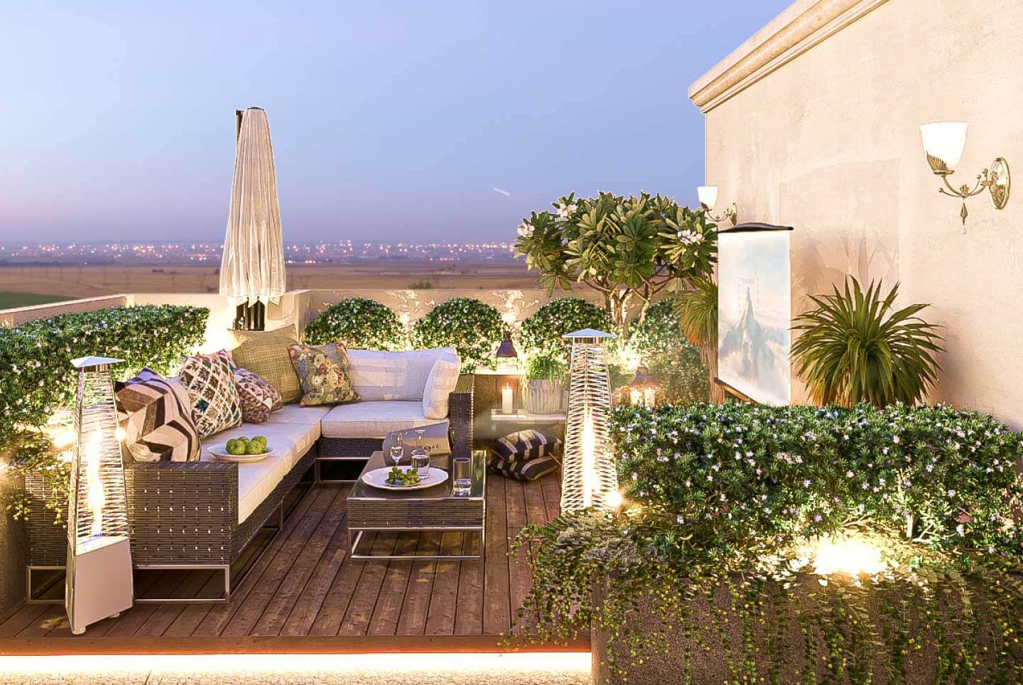 Sân vườn Jardin Villas