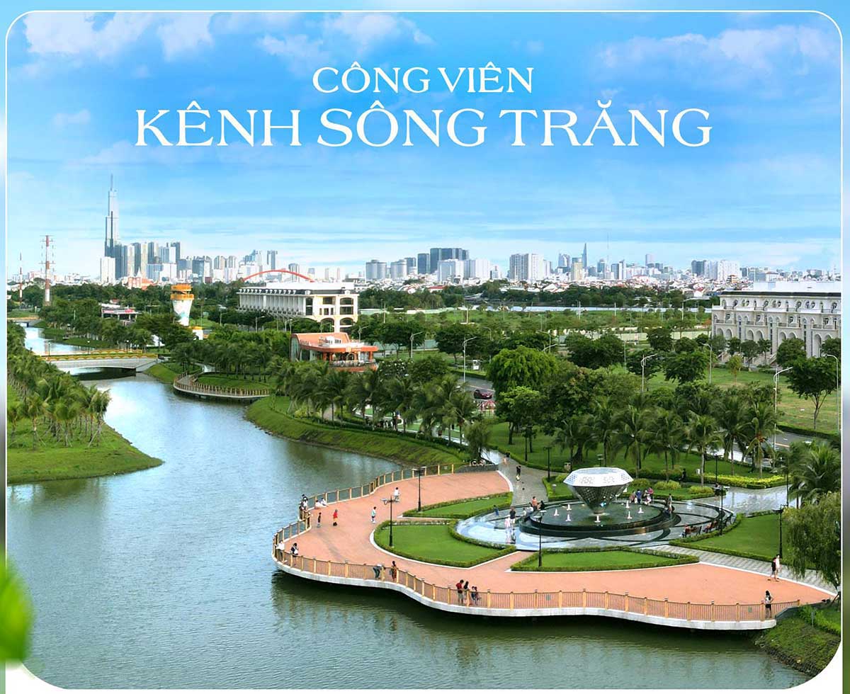 Công viên kênh sông trăng Vạn Phúc City